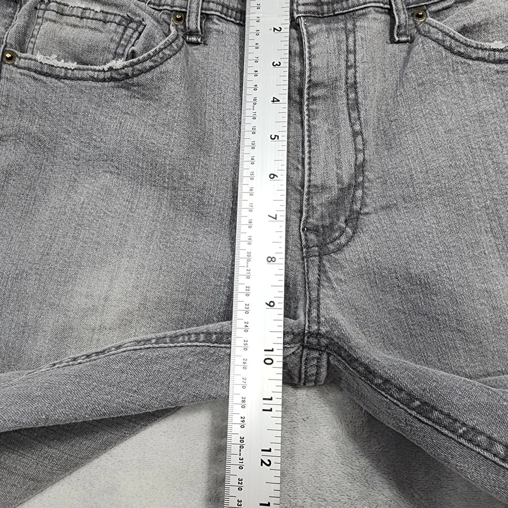 Valor Collective Jeans Mens 32x29 Gray Light Wash Slim Straight Stretch Denim